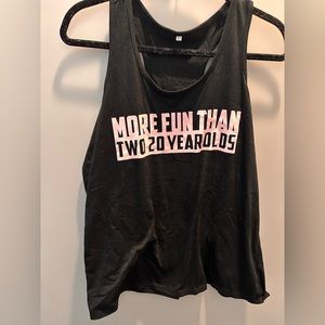 Woman’s “40th birthday” T-shirt